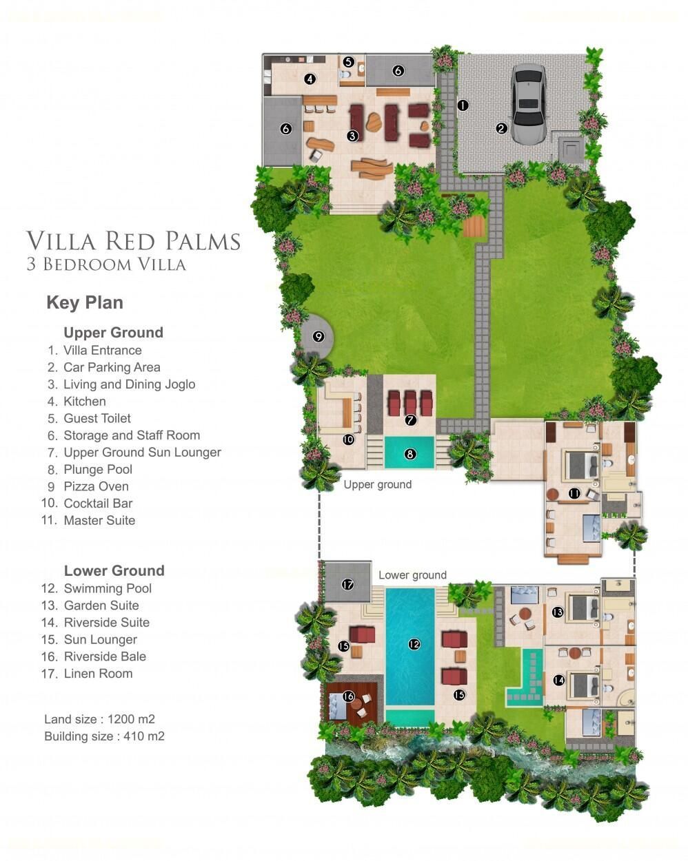 Villa Red Palms Plan